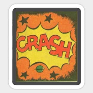 VINTAGE RETRO COMIC CRASH Sticker